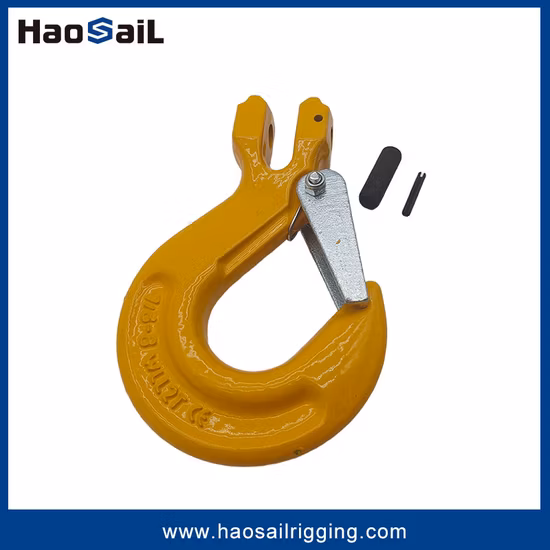 G80 Clevis Sling Hook with Latch for Lifting