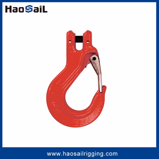 G80 Clevis Sling Hook with Latch for Lifting
