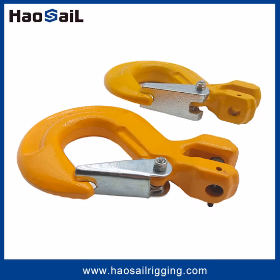 G80 Clevis Sling Hook with Latch for Lifting