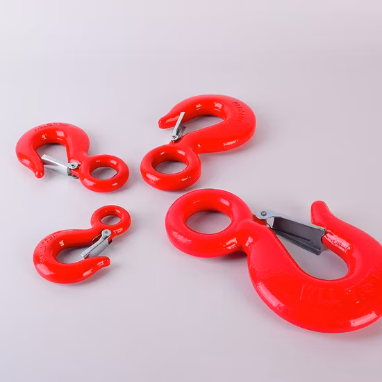 Rigging Hardware G80 Drop Forged Eye Sling Hook with Cast Latch