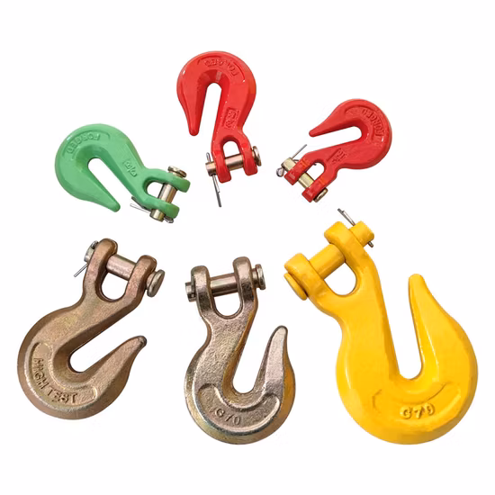 G80 Alloy Steel Forged Clevis Grab Hook for Lifting Sling