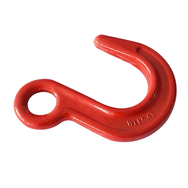Red G80 Eye Grab Hook Large Open Load Rigging Hoist Eye Foundry Hook